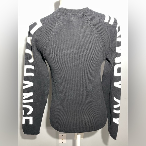 Armani Exchange Black Sweater with White Lettering - Picture 4 of 10